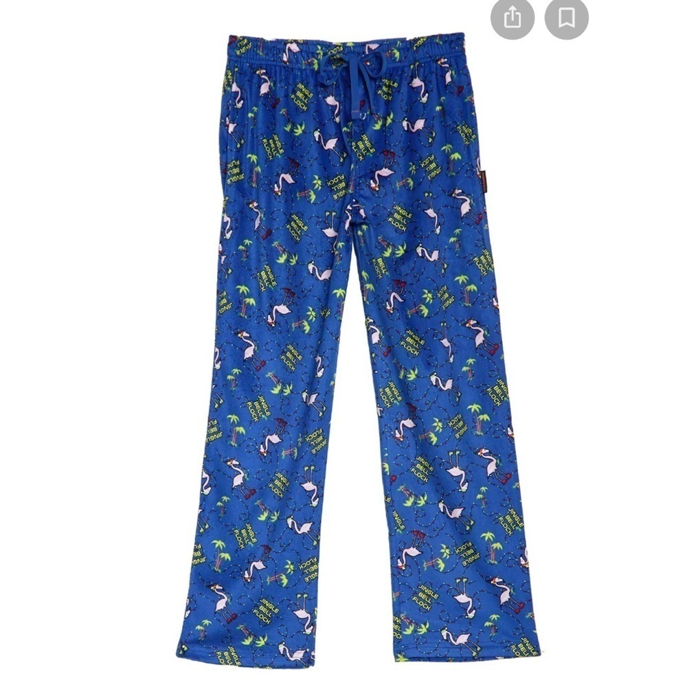 Christmas Print Micro Fleece Pajama Bottoms